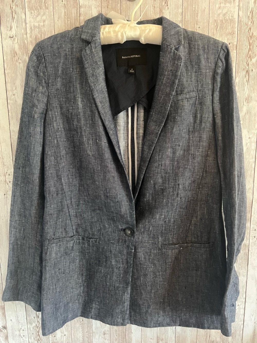 Banana Republic Linen Chambray Blazer